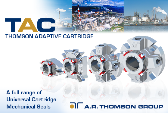 The Thomson Adaptive Cartridge seal (TAC) is a family of mechanical seals designed for maximum versatility, increased reliability and plant-wide standardization.